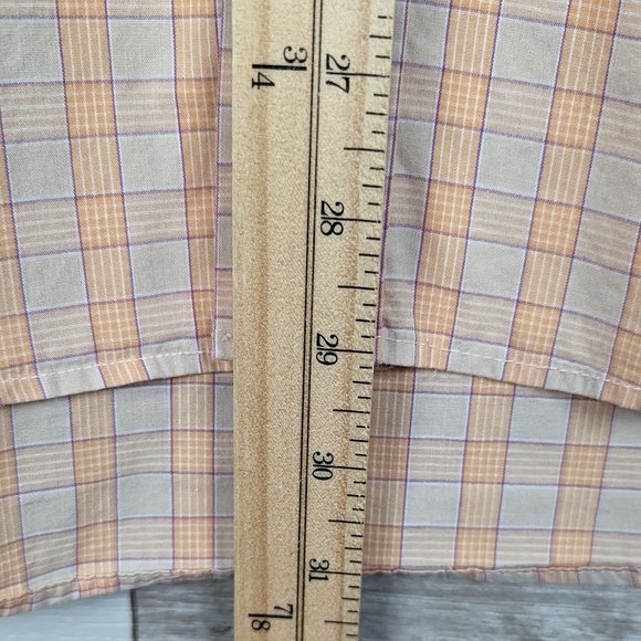 Ted Lapidus* Men's Short Sleeve Button Down Curved Hem Chest Pocket Shirt~ Large - Picture 9 of 10